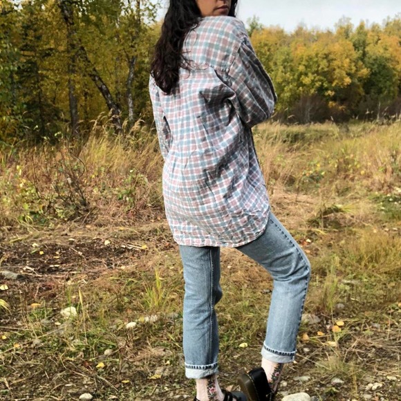 90s plaid flannel - Picture 3 of 4